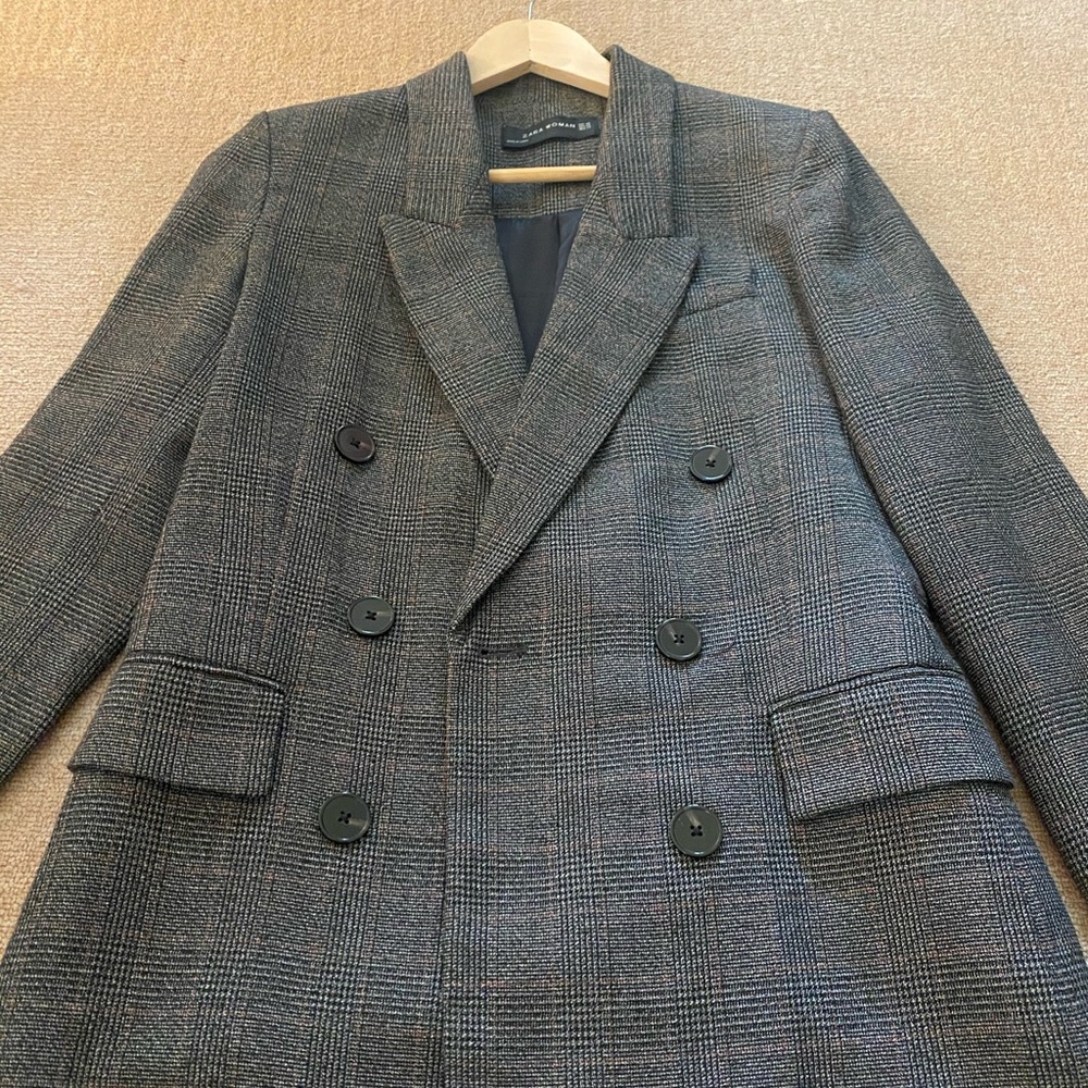 ZARA PLAID BLAZER